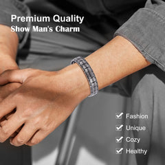 JEROOT pure titanium bracelet, skin-friendly and lightweight for daily wear.