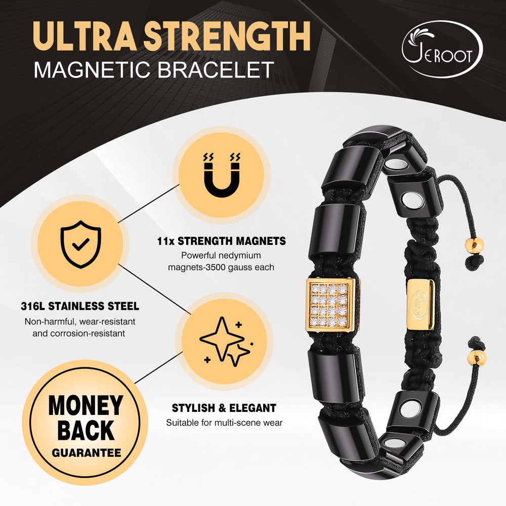 JEROOT 316 titanium steel magnets deliver premium feel and magnetic integrity.