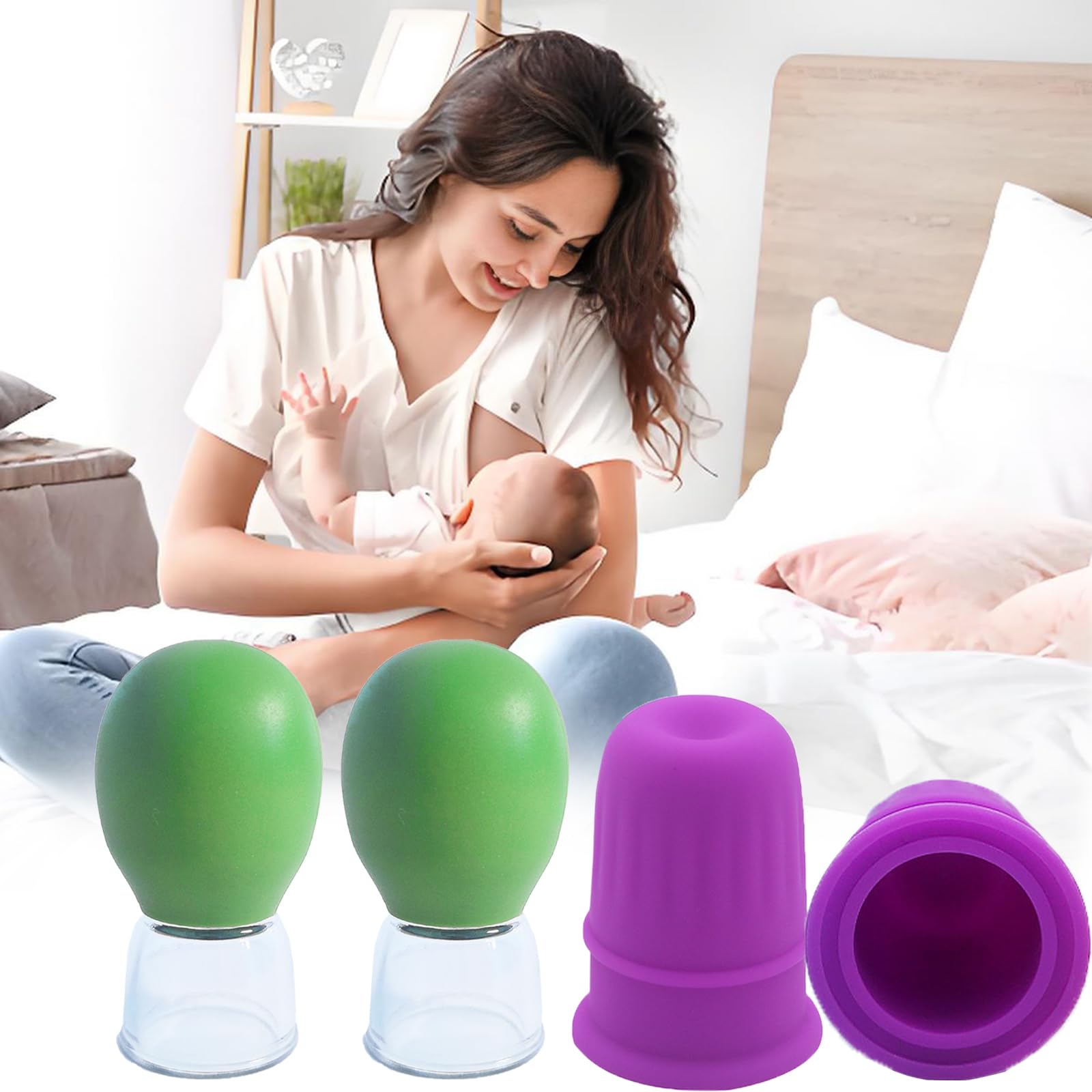 Jesakmie nipple vacuum cups are easy to clean and store.