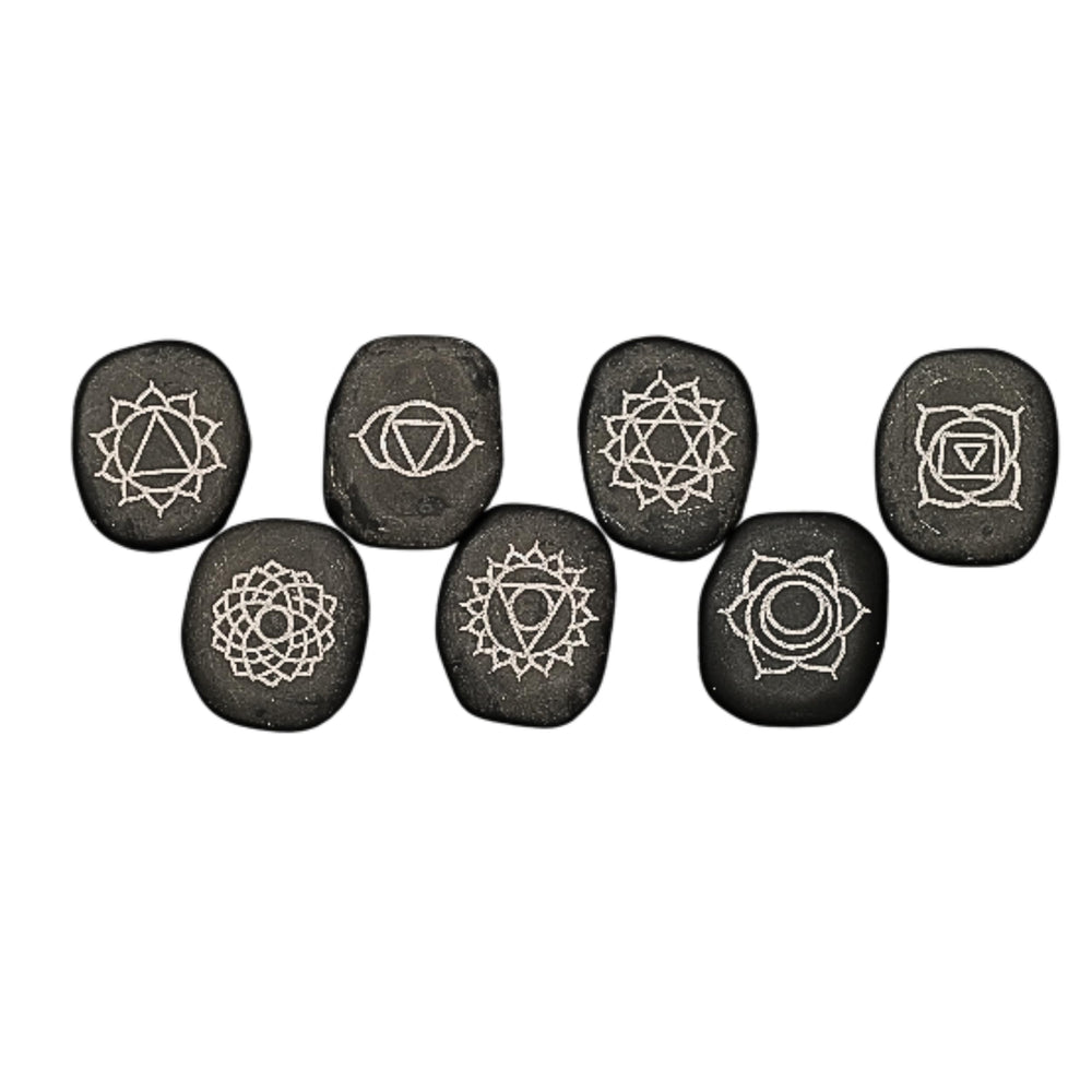 Jet International basalt stones close-up for calming massage sessions.