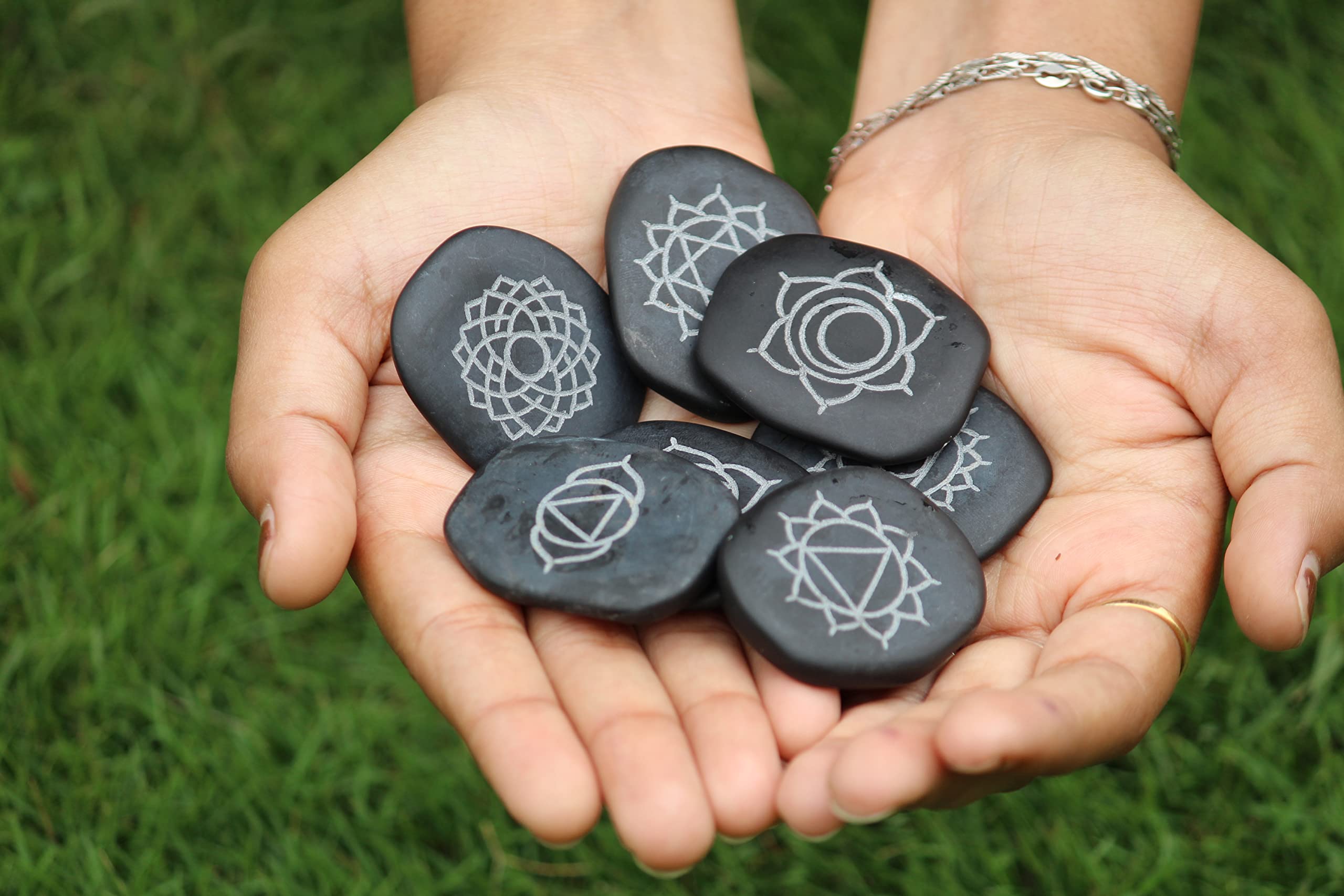 Jet International chakra map display illustrating energy centers for relaxation.