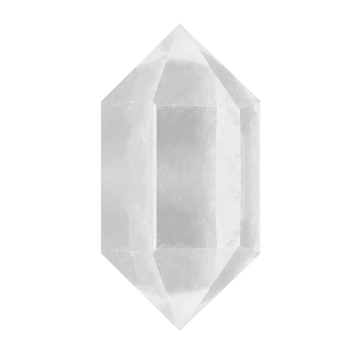 Jet International crystal quartz Herkimer gemstone close-up showing clarity and natural facets for collectors.