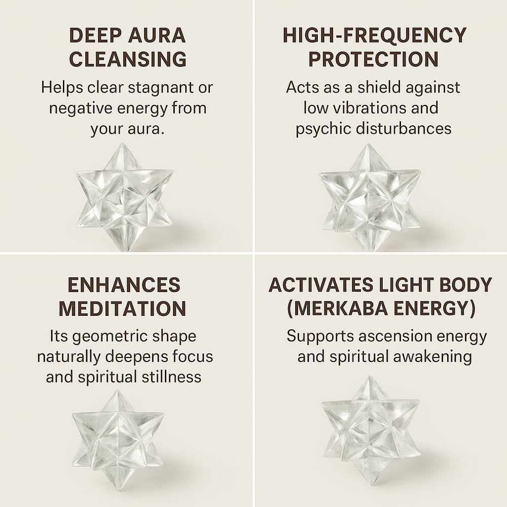 Jet International 12-point Merkaba aids visualization and intention setting.
