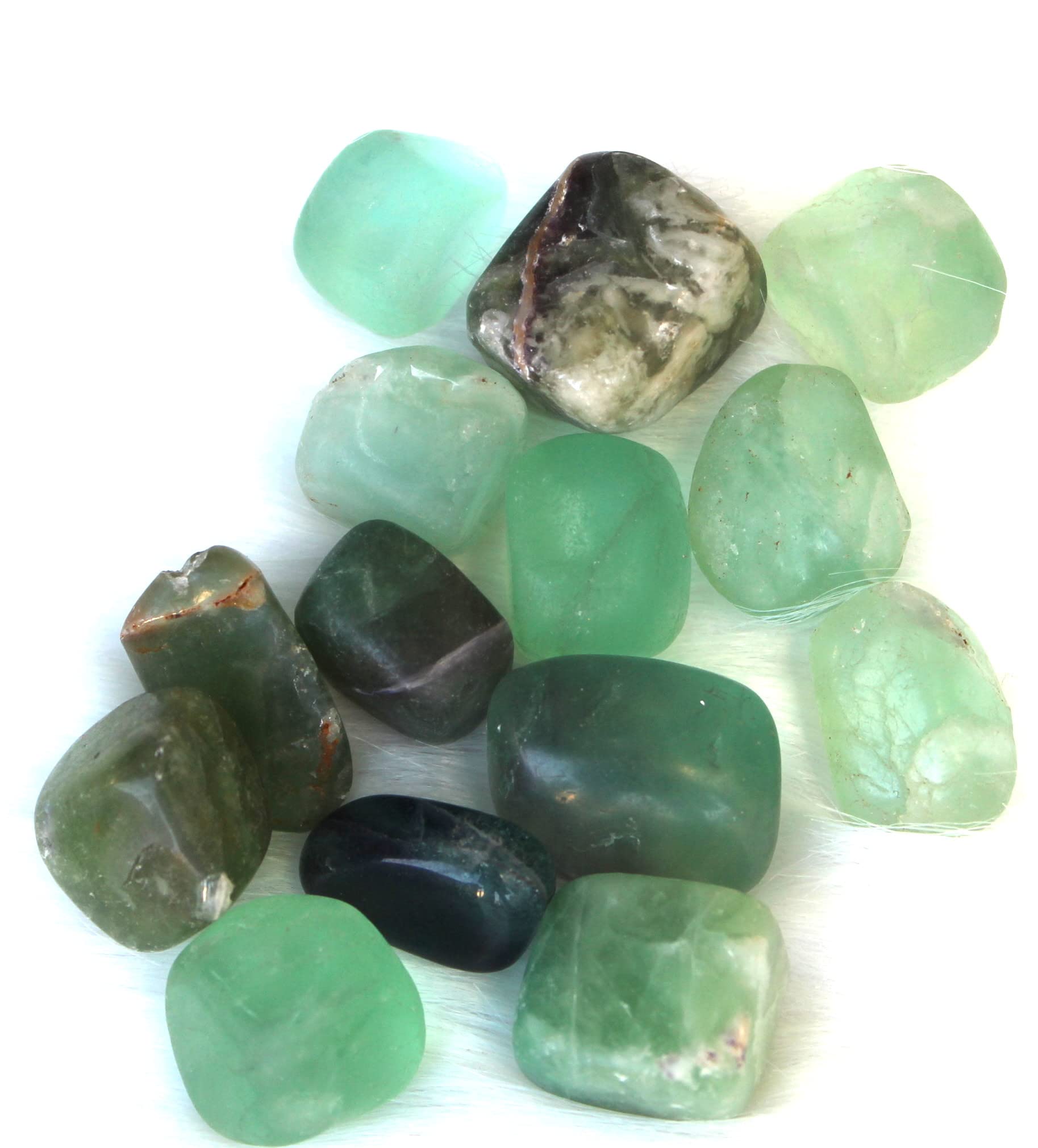 Jet International Pocket Green Fluorite travel stone for daily meditation