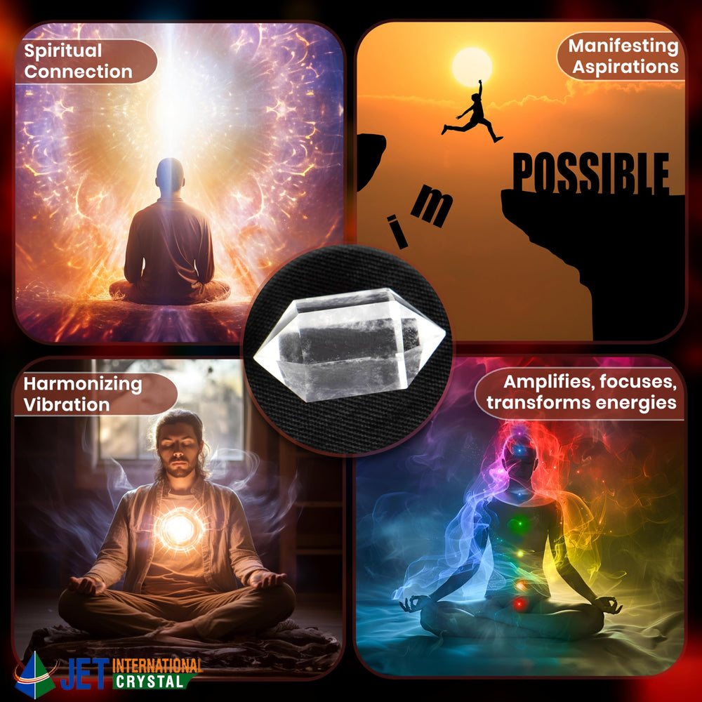 Jet International quartz crystal energy amplifier image highlights powerful resonance for intention setting.