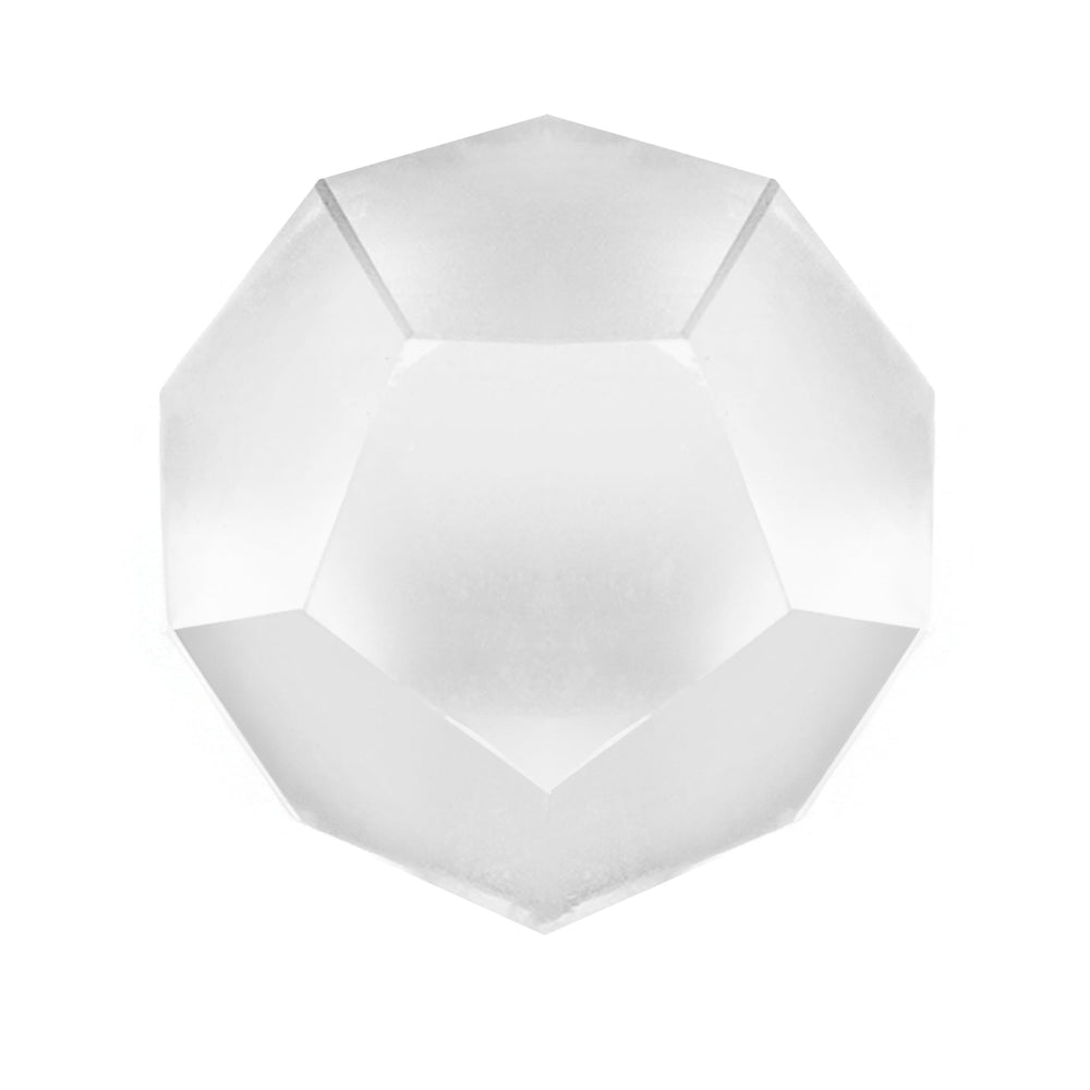 Jet International quartz dodecahedron closeup ideal for meditation and focus.