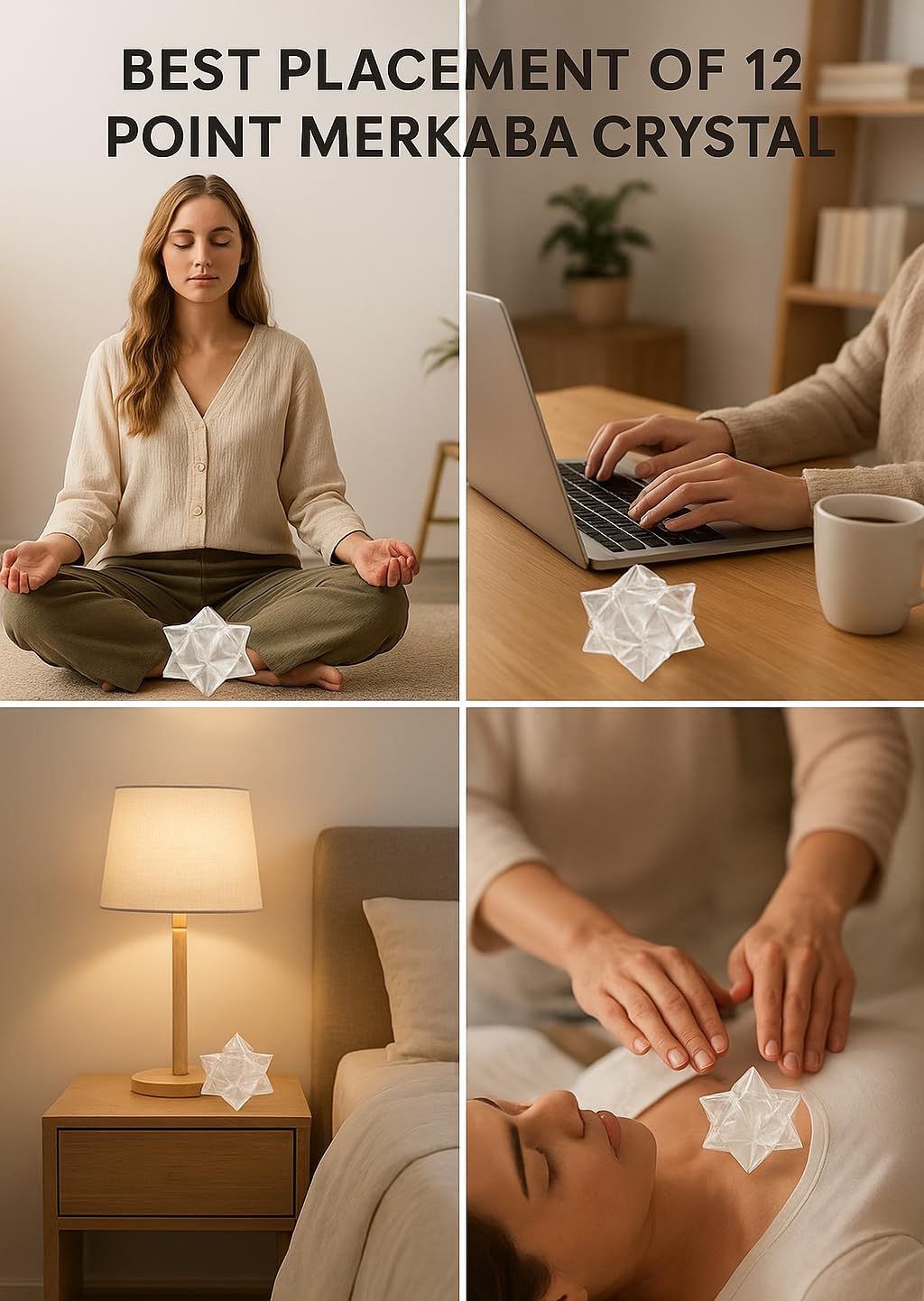Jet International third eye activation with the Merkabah crystal during meditation.
