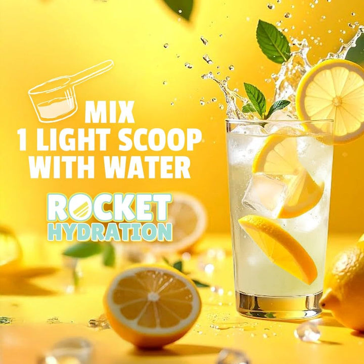 Jet Social Rocket Hydration lemonade athlete during workout for sustained energy and recovery