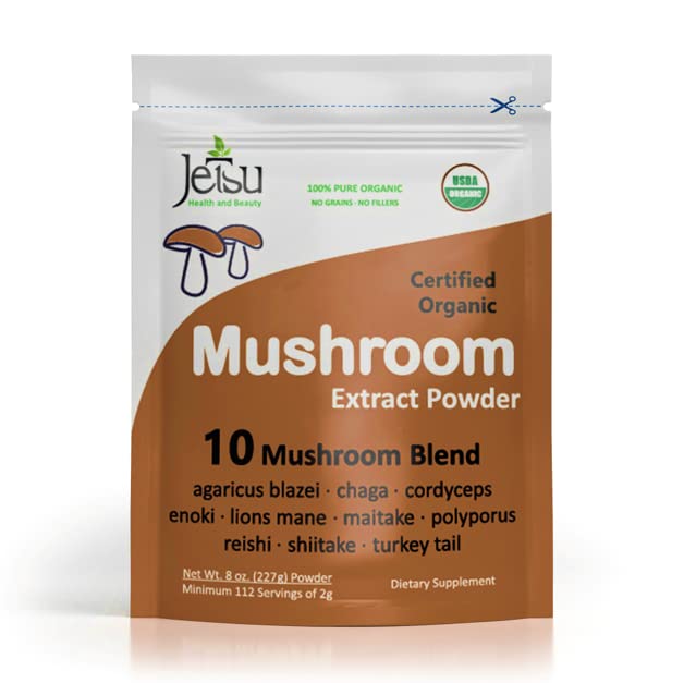 Jetsu Mushroom Extract lab-testing badge emphasizes quality and safety.