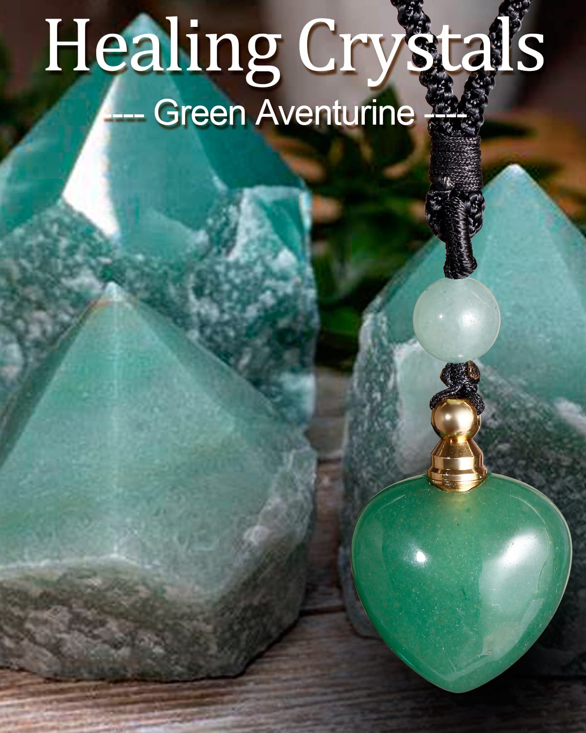 Jewever green aventurine gemstone pendant showcasing natural color and style.