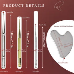 JFGLORIX stainless steel starlight probe for targeted muscle relief and fast recovery