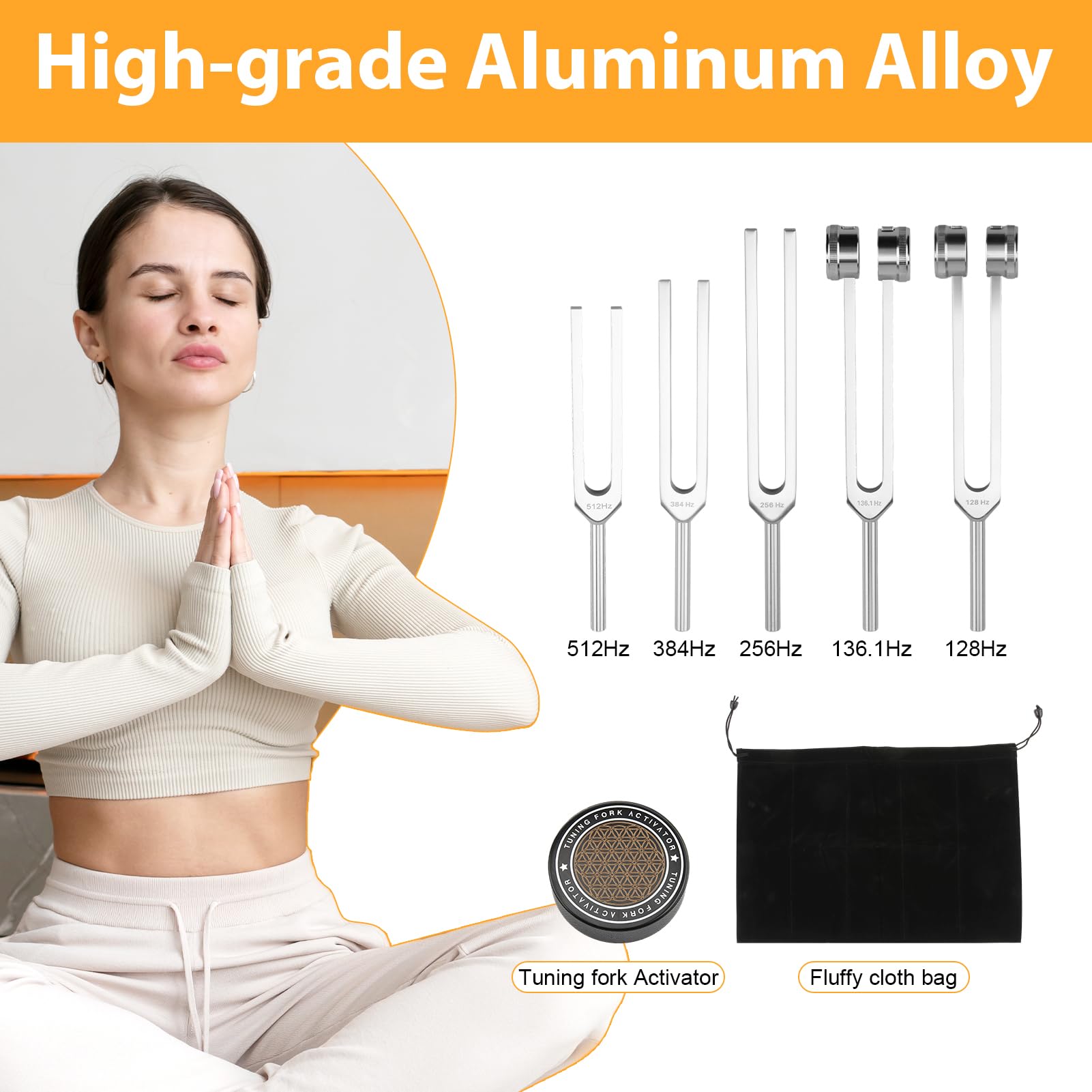 JFRHUDS 136Hz tuning fork aiding breathwork and focus.
