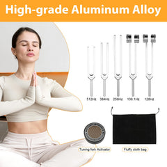 JFRHUDS 136Hz tuning fork aiding breathwork and focus.