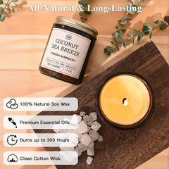 JGXLQ Sandalwood Amber candle adds warm depth to evenings