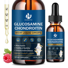 JIANKYTZ glucosamine chondroitin MSM drops bottle signals bone support in daily routine