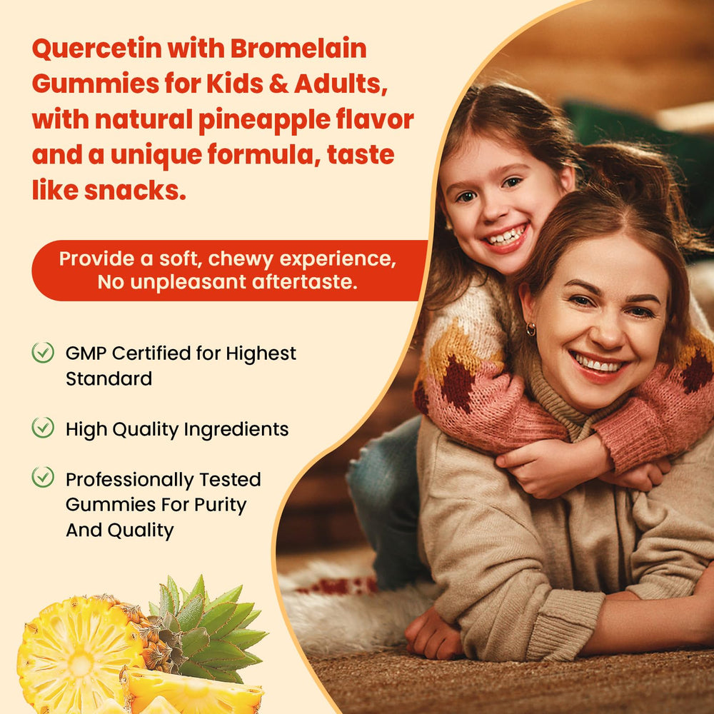 Elderberry and zinc blend with quercetin gummies for daily wellness