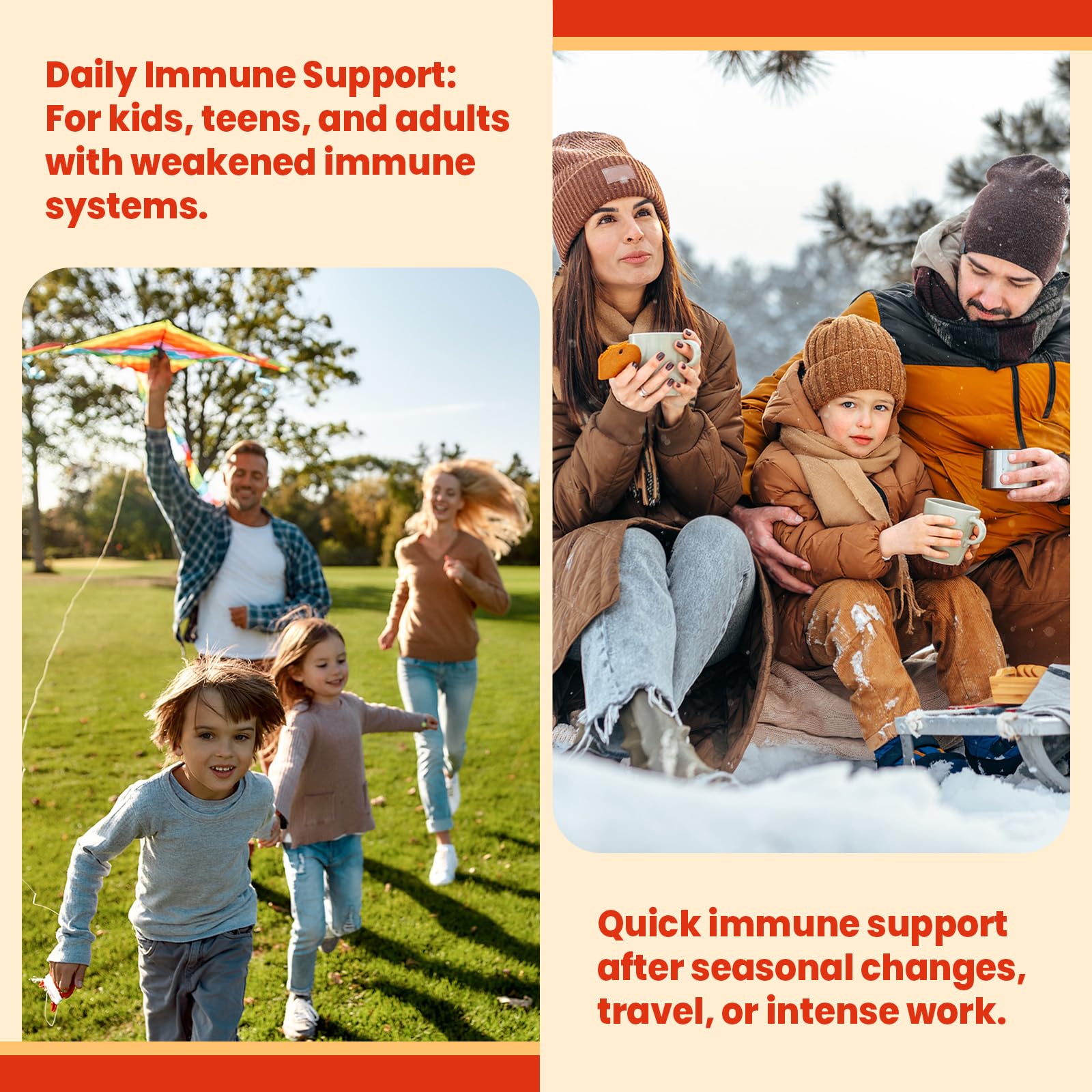 Immune‑support gummies featuring elderberry and echinacea for seasonal resilience