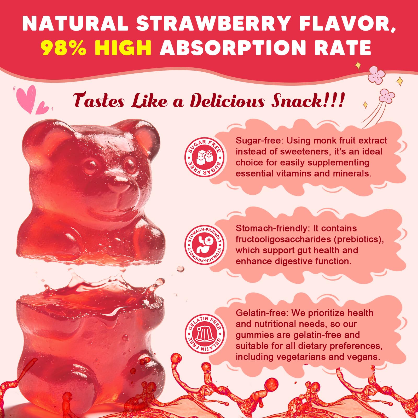 JIANKYTZ kid-friendly packaging on shelf with strawberry flavor appeal