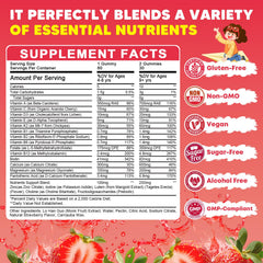 JIANKYTZ kids strawberry-flavored gummies close-up highlighting chewy texture