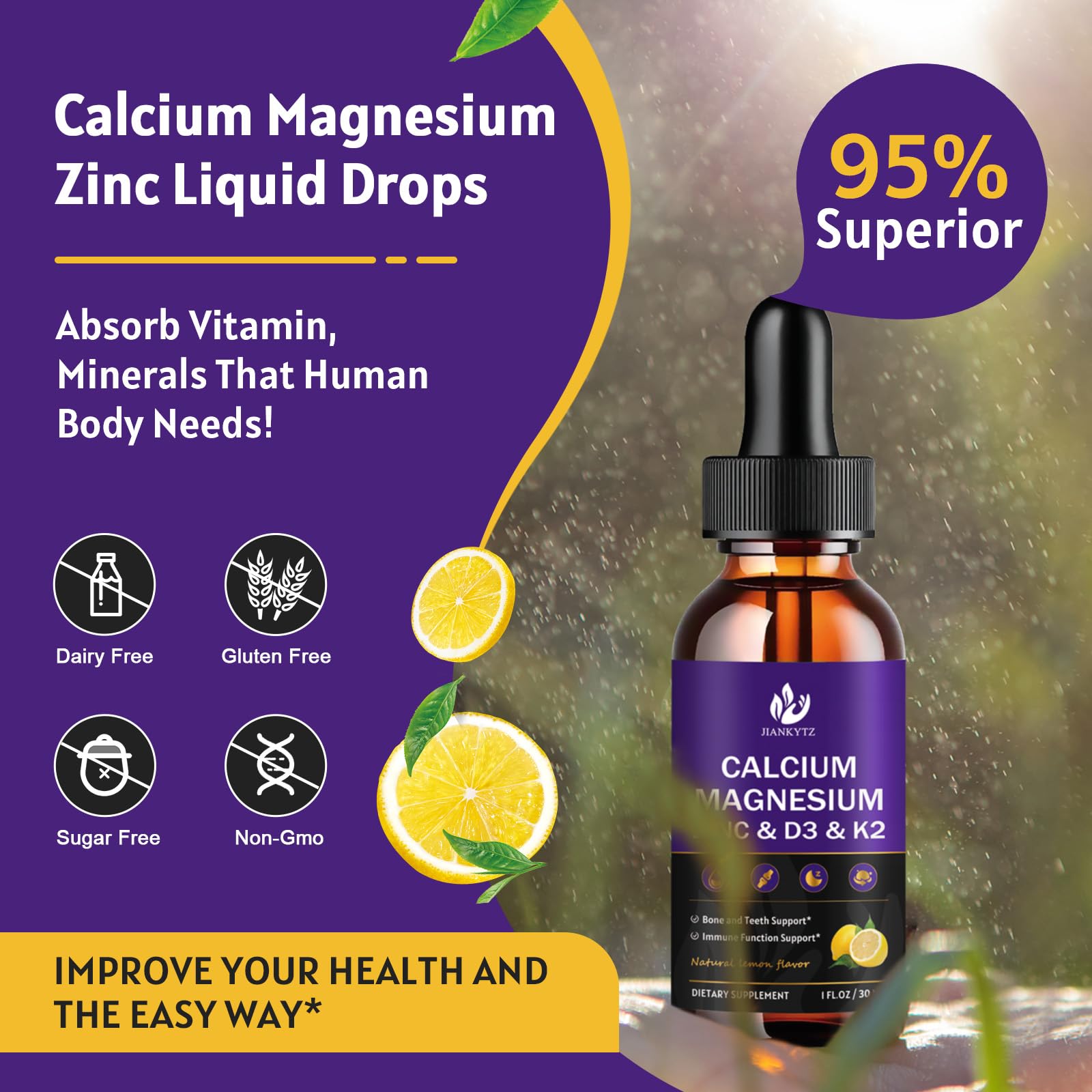 JIANKYTZ Liquid Drops pour demonstrates quick, precise dosing and lemon flavor