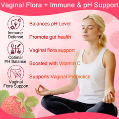 JianQ PH Gummies for Women packaging front emphasizes vegan, sugar-free wellness.