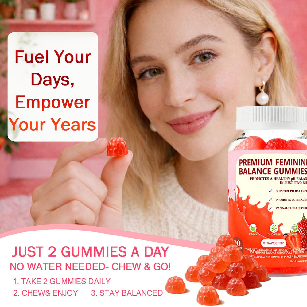 JianQ PH Gummies for Women vegan-label closeup reinforces gluten-free wellness choice.