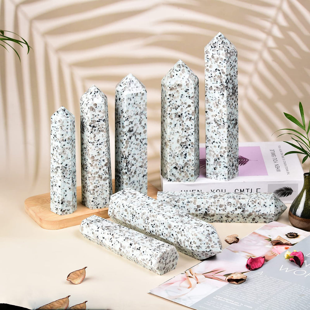 JIC Gem Balmatin obelisk enhances feng shui and overall room balance.