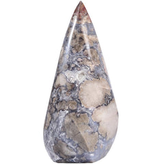 JIC Gem Blue Cherry Blossom Agate Tower, front view, boosts desk energy for focused work.