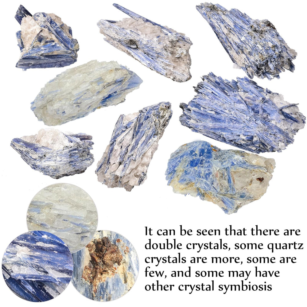 JIC Gem blue kyanite rough crystal supports clear communication