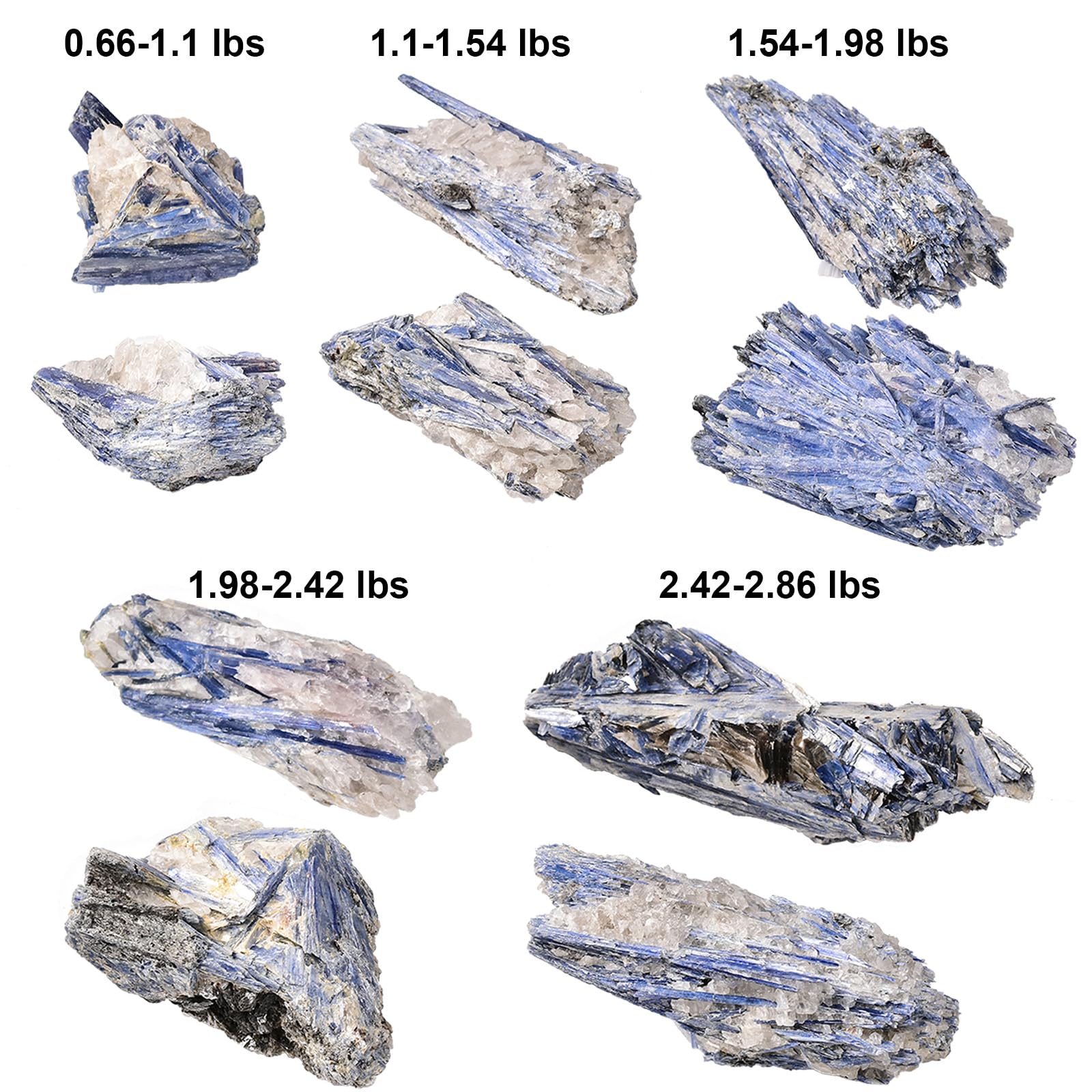 JIC Gem blue kyanite rough decor piece with calming presence