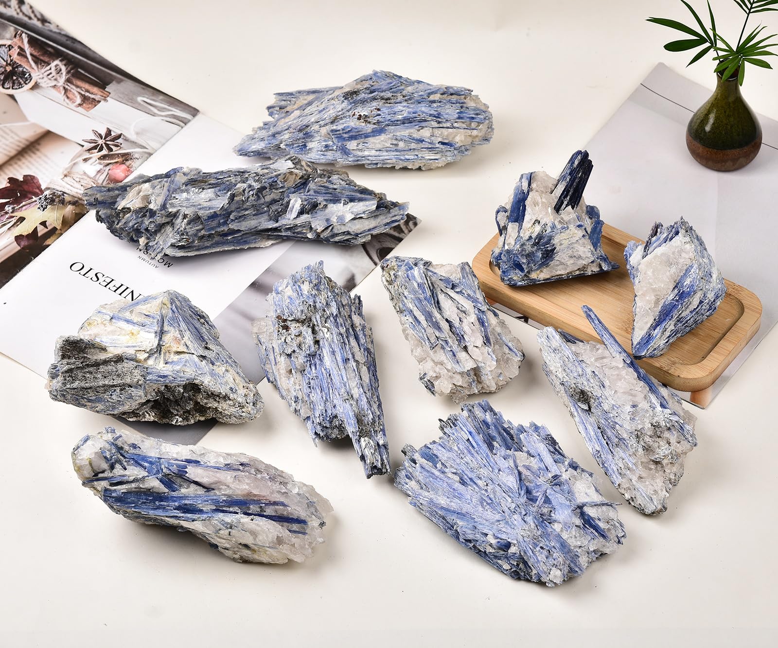 JIC Gem blue kyanite specimen for altar or desk display