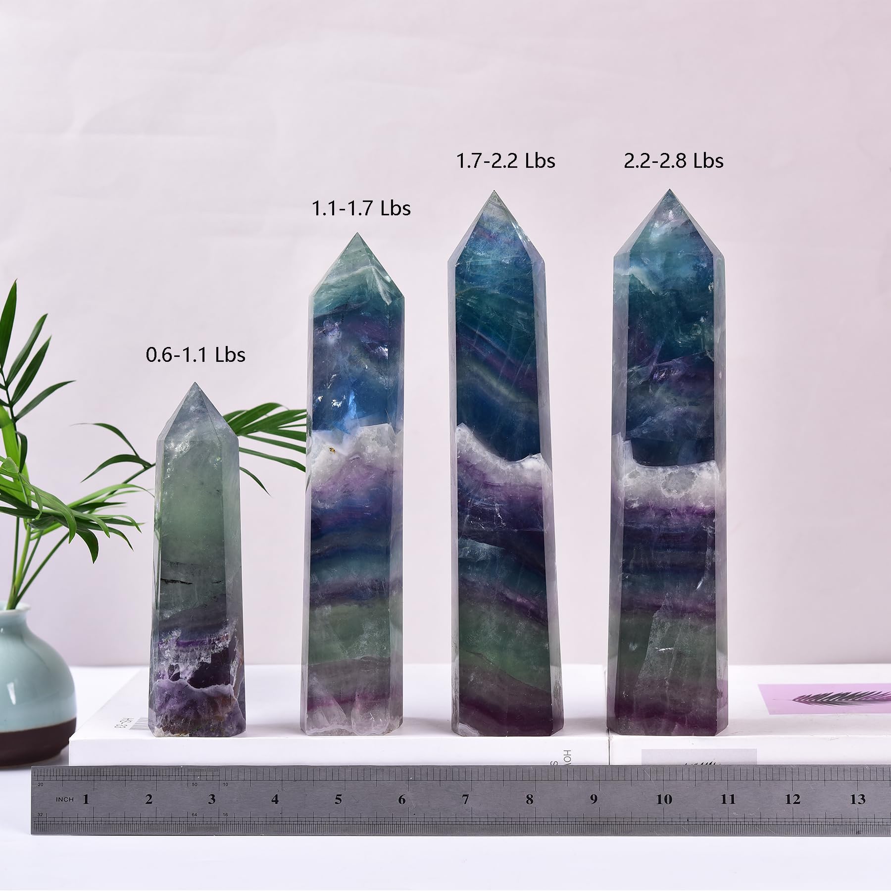 JIC Gem colorful fluorite crystals for collection and inspiration