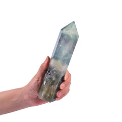 JIC Gem colorful fluorite obelisk tower ideal for meditation and mood enhancement