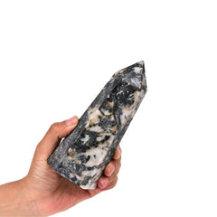 JIC Gem crystal wand used in Reiki and crystal grid setups for clarity.