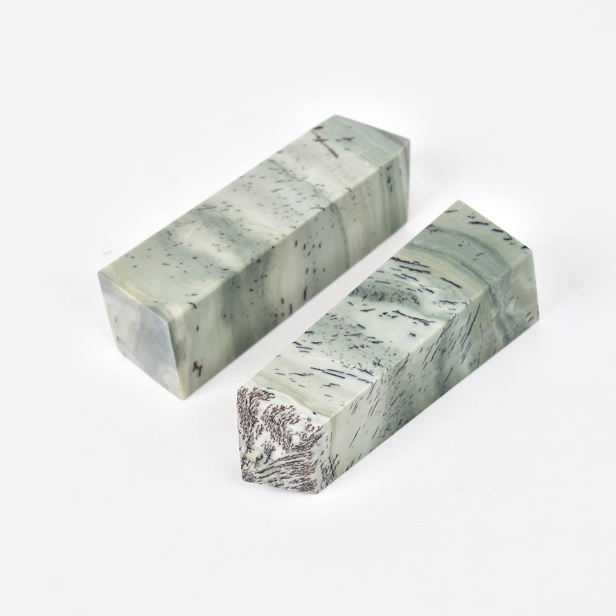 JIC Gem dendritic jade tower in home decor inspires abundance daily.