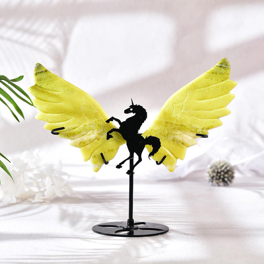 JIC Gem energy-balancing wings invite calm and vibes.