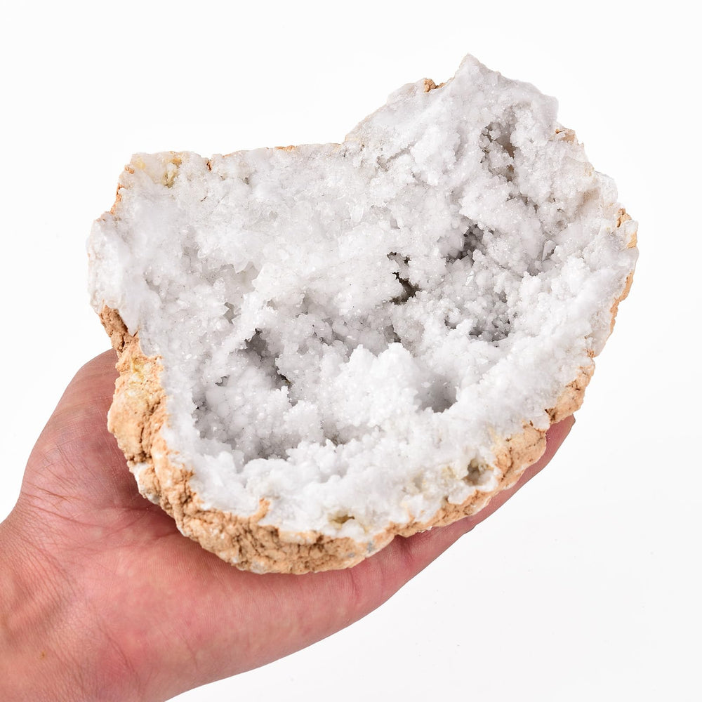 JIC Gem geode interior cavities reveal sparkling crystals for collectors