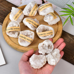 JIC Gem gift-box packaging showcasing ready-to-gift geode specimen