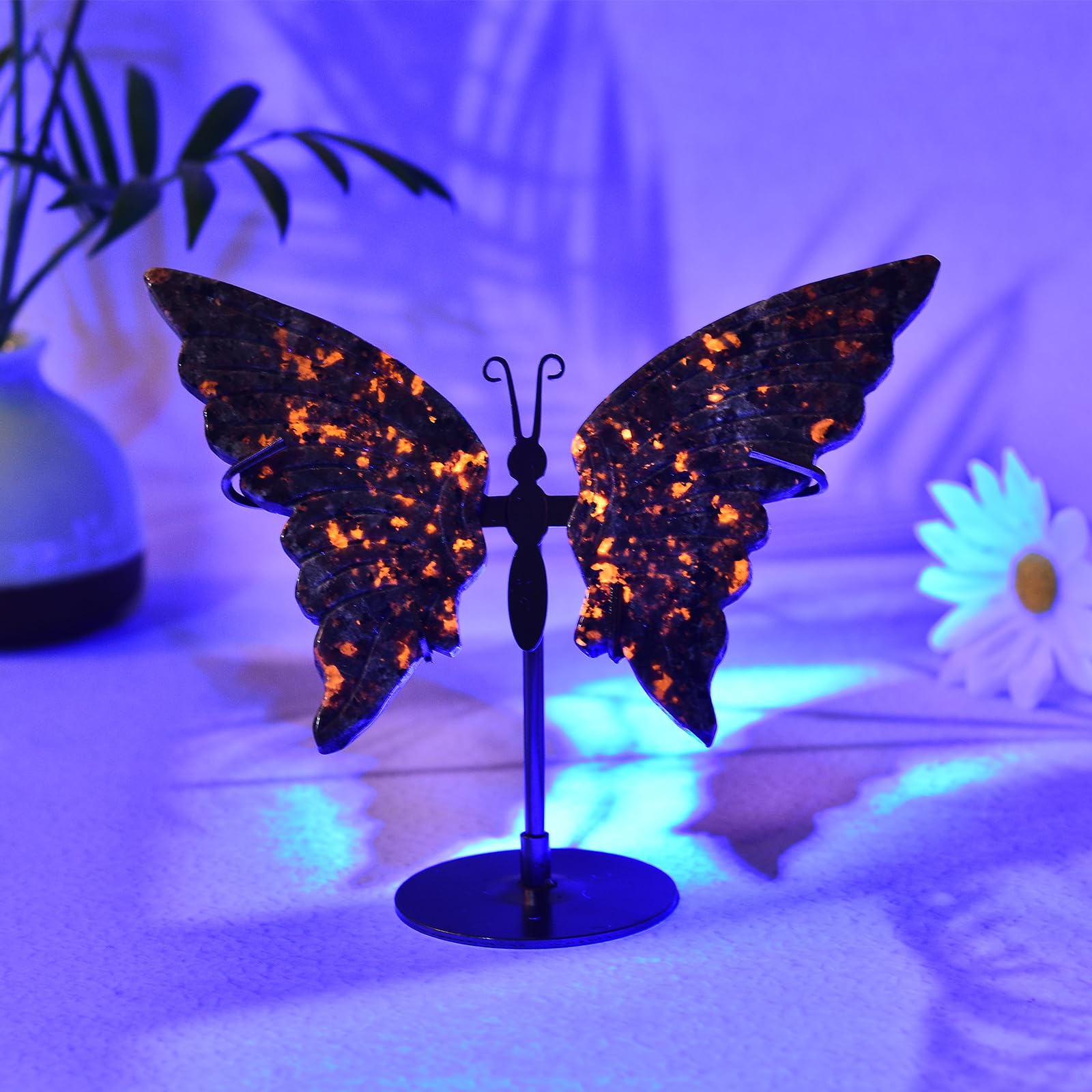 Gift-ready crystal butterfly art in a protective package.