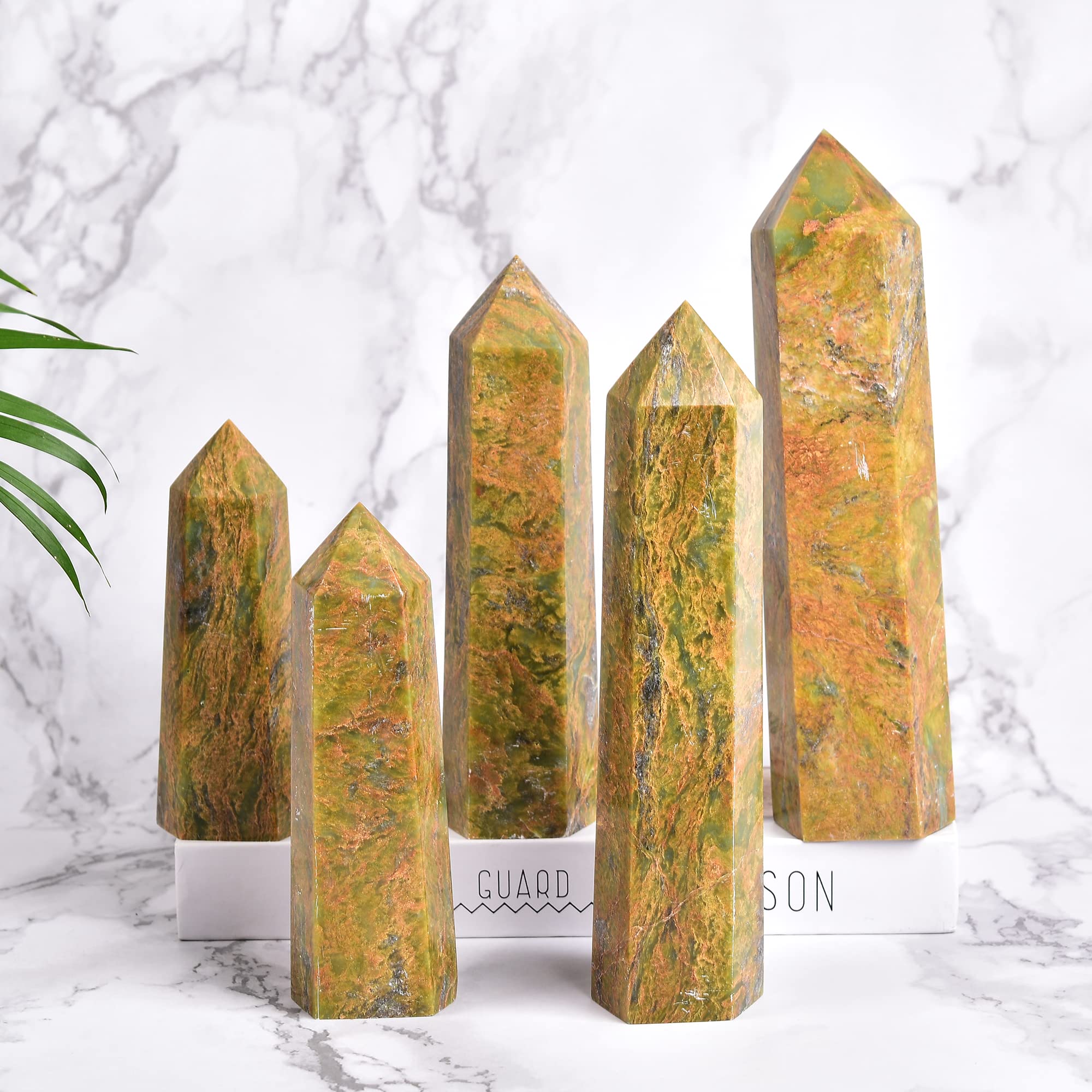 JIC Gem Green Jasper gift-ready packaging for crystal enthusiasts.