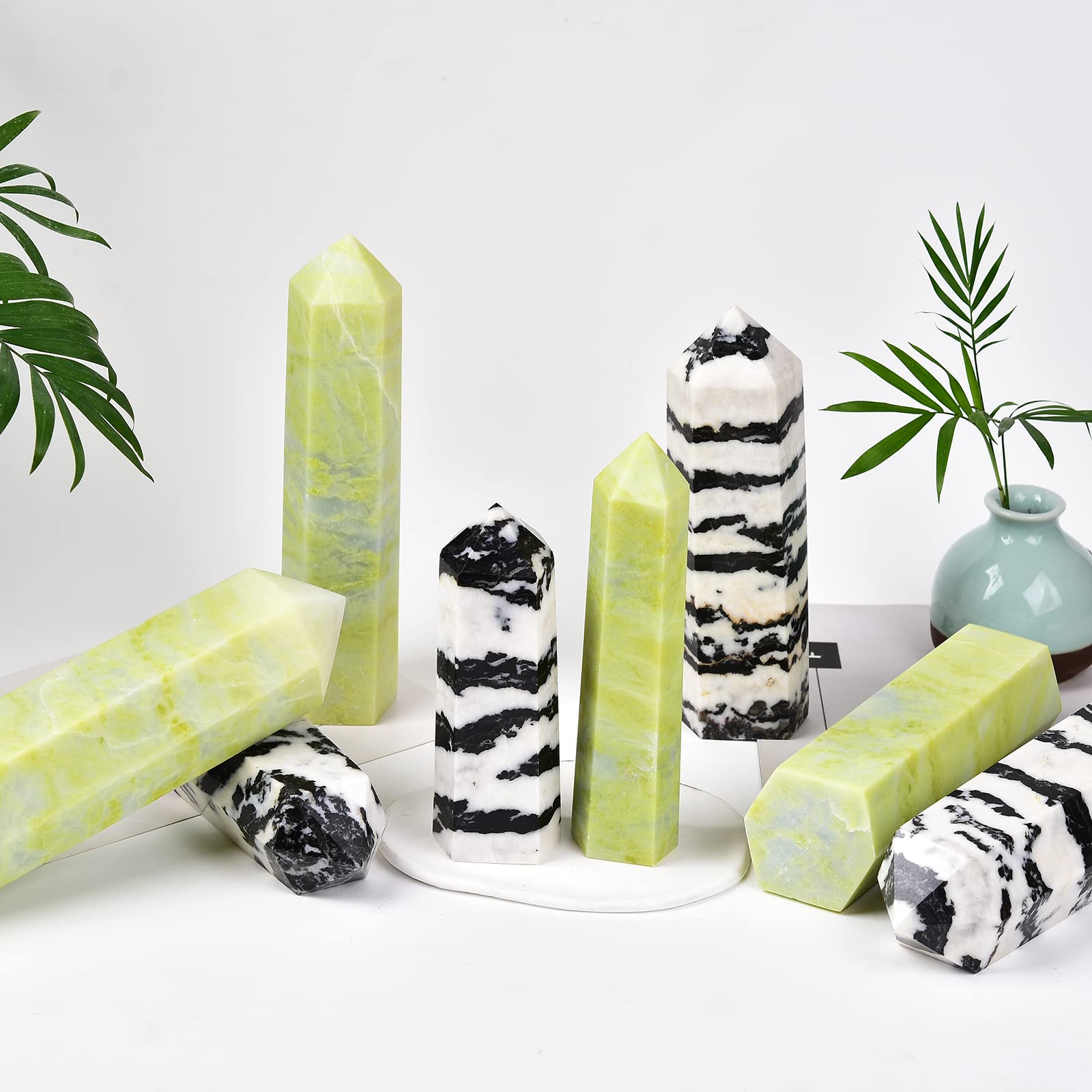 JIC Gem 2.2-2.8 lb tower stone ideal for crystal grids and rituals.
