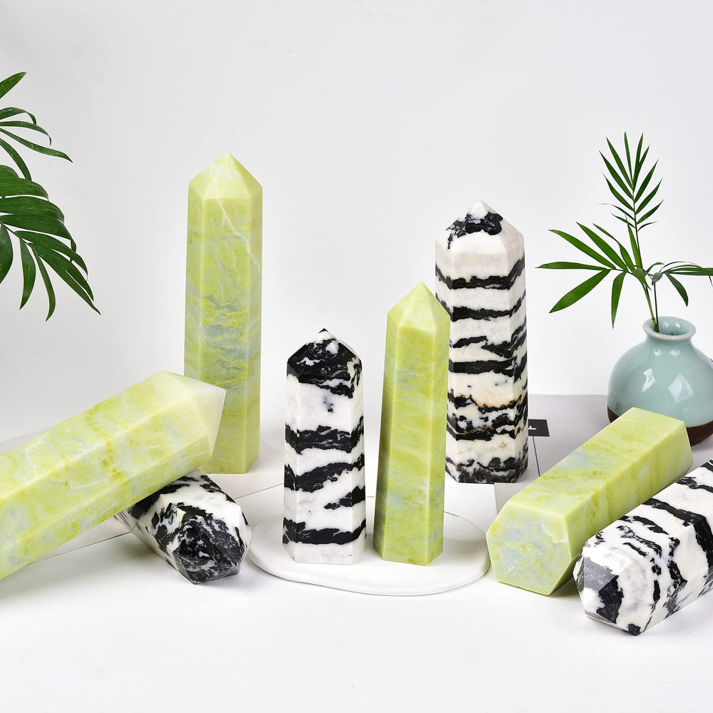JIC Gem 2.2-2.8 lb tower stone ideal for crystal grids and rituals.