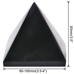 JIC Gem Large Obsidian Pyramid used in yoga practice for centered breathing.