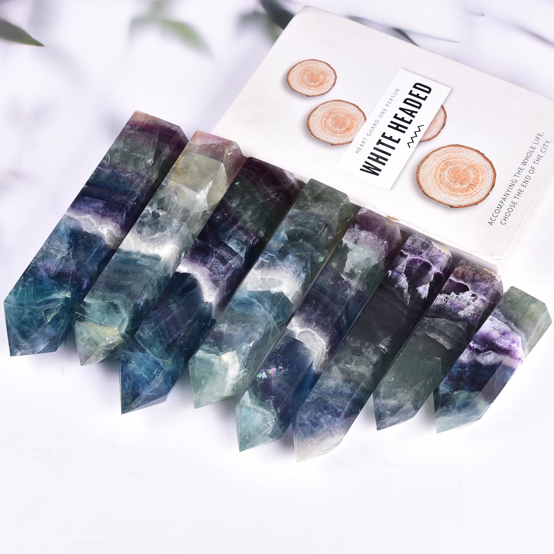 JIC Gem meditation crystal wand enhances calm during practice