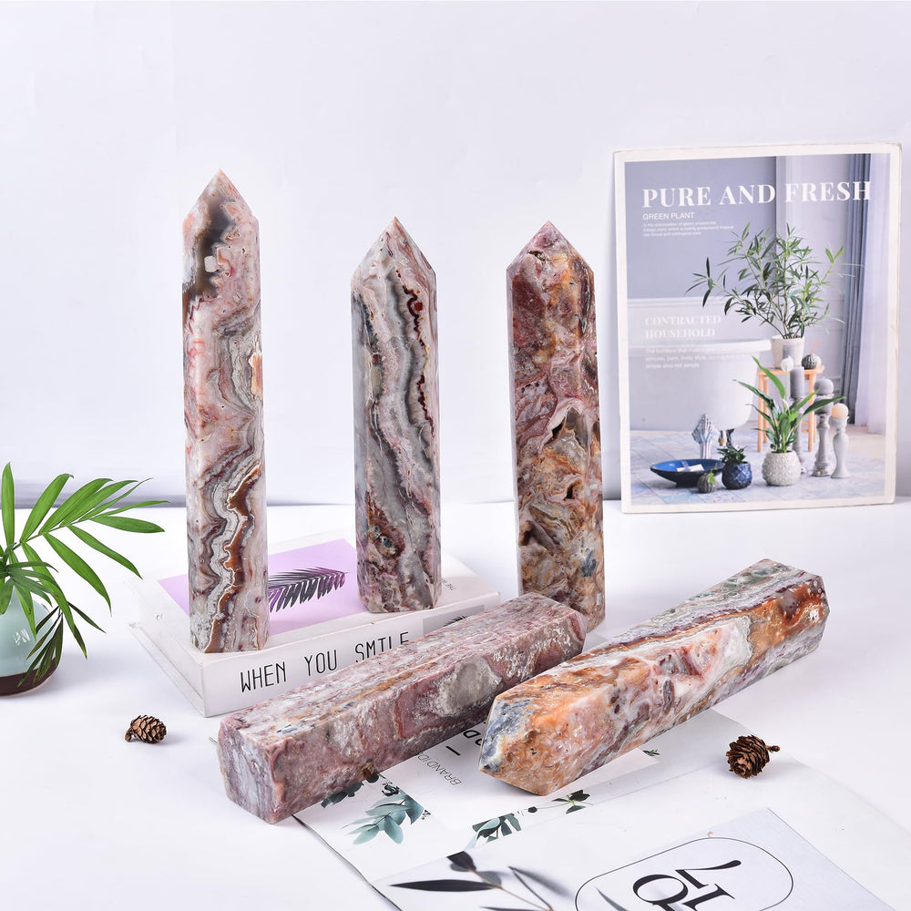 JIC Gem natural crystal decor adds a serene focal point to any room.