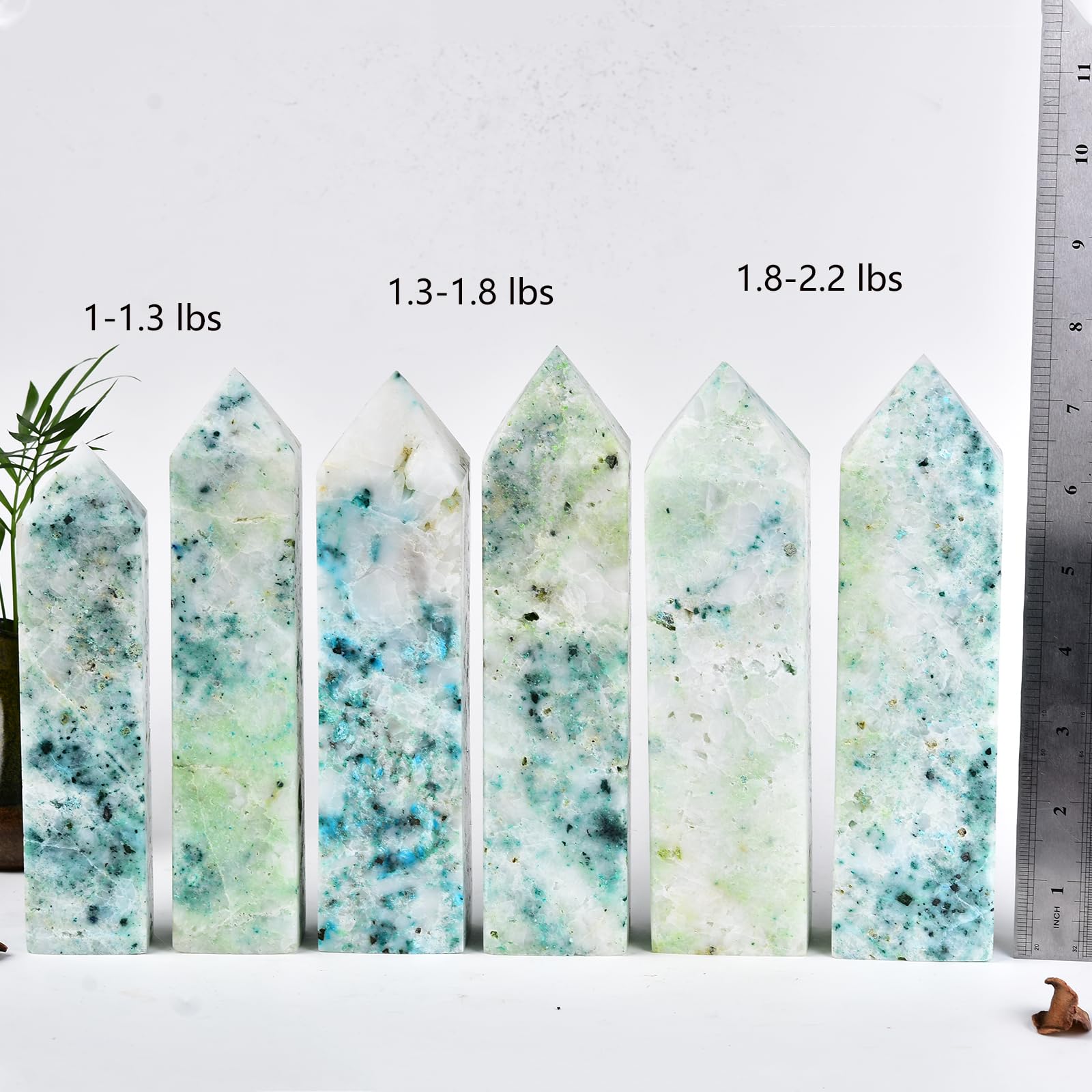 JIC Gem natural crystal obelisk shows unique markings