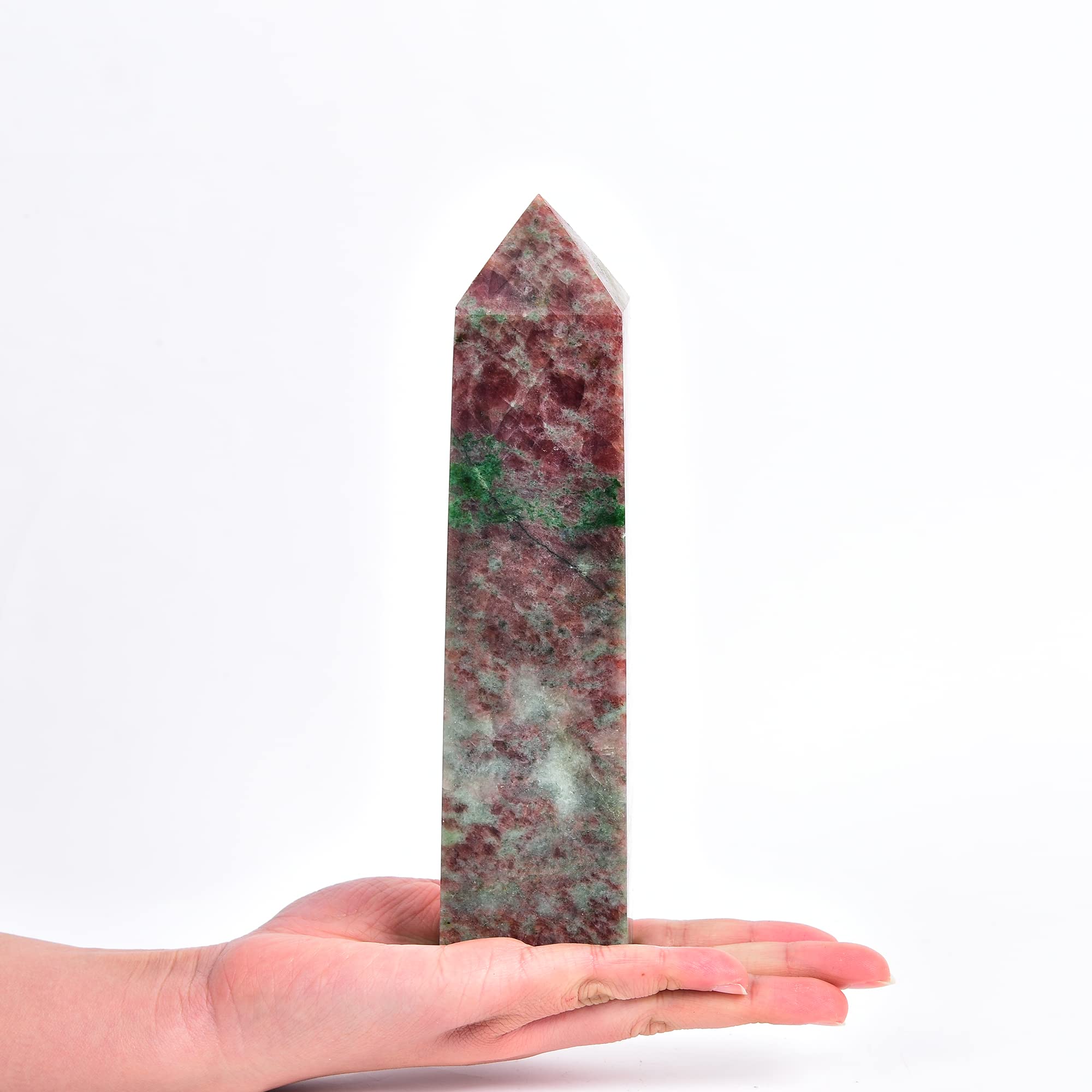 JIC Gem natural crystal tower is a one-of-a-kind display piece.