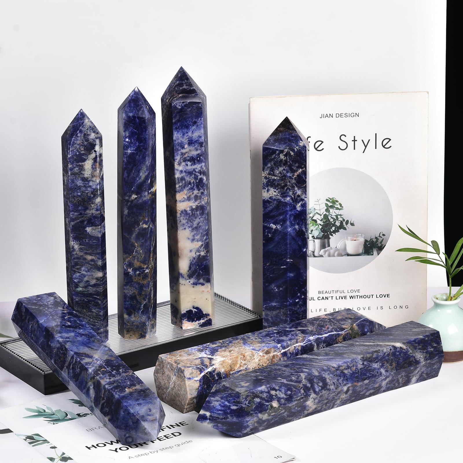 JIC Gem purifying energy crystal stand helps clear space and mood.
