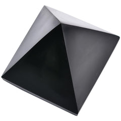 JIC Gem Obsidian Pyramid as a desk accent promotes protective energy at work.