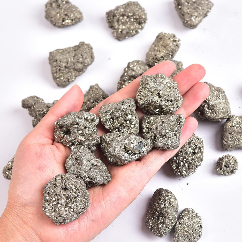 JIC Gem pyrite for crystal grids and meditation practice